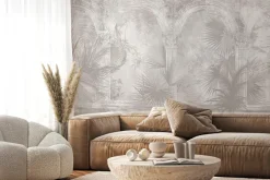 Fototapeta: Starożytne łuki z tropikalną roślinnością