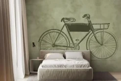 Fototapeta: Stary bicykl w stylizowanym rysunku vintage