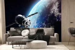 Fototapeta: Statek kosmiczny na orbicie ziemi