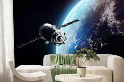 Fototapeta: Statek kosmiczny na orbicie ziemi