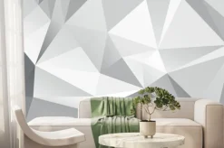 Fototapeta: Streszczenie niski poliuretanowy szarym tle