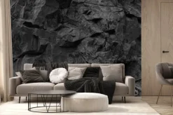 Fototapeta: Struktura czarnego kamienia