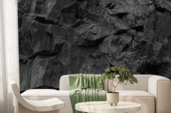 Fototapeta: Struktura czarnego kamienia