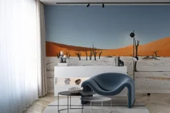 Fototapeta: Suche drzewa na piaszczystej pustyni