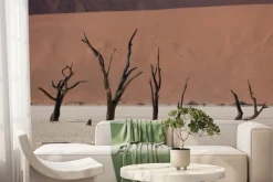 Fototapeta: Suche drzewa na piaszczystej pustyni