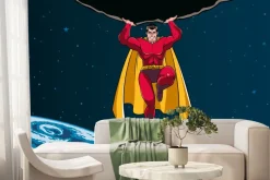 Fototapeta: Superbohater w kosmosie dziecięcy wzór