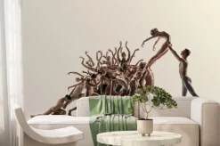 Fototapeta: Support. group of modern ballet dancers. contemporary art. young