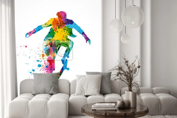 Fototapeta: Sylwetka homme, skate