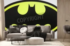 Fototapeta: Symbol batmana na jasnym tle