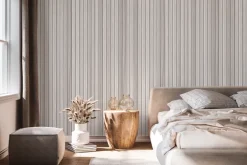 Fototapeta: Szare drewniane lamele