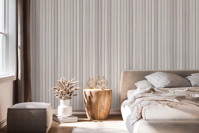 Fototapeta: Szare drewniane lamele