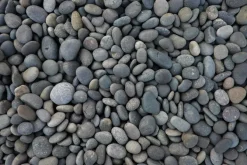 Fototapeta: Szare okrągłe i gładkie kamienie