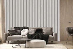 Fototapeta: Szare paski z kropkami na jasnym tle