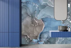 Fototapeta: Szaro-niebieski marmur abstrakcyjna tekstura