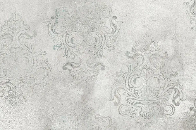 Fototapeta: Szary ornament na betonie