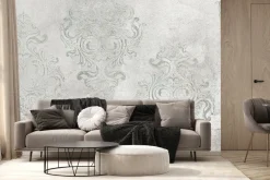 Fototapeta: Szary ornament na betonie