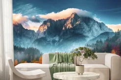 Fototapeta: Szczyt górski triglav o wschodzie słońca