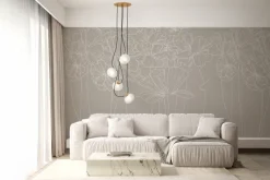 Fototapeta: Szkic łąki dzikich kwiatów