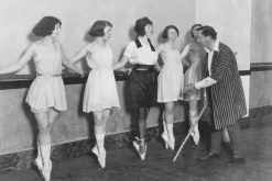 Fototapeta: Szkoła baletowa w stylu retro