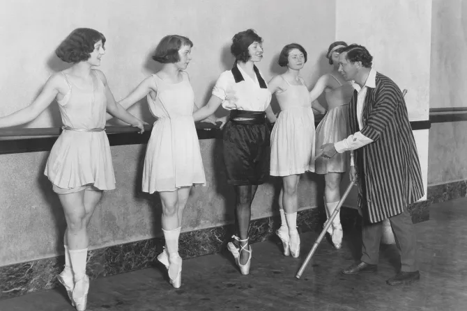 Fototapeta: Szkoła baletowa w stylu retro