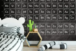 Fototapeta: Tablica z pierwiastkami na czarnym tle