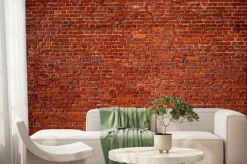 Fototapeta: Tekstura ściany z czerwonej cegły