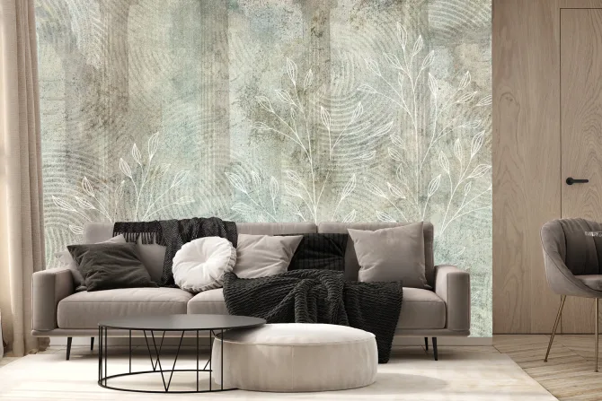 Fototapeta: Tekstura z botanicznym wzorem