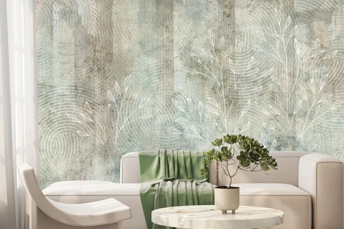 Fototapeta: Tekstura z botanicznym wzorem