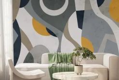 Fototapeta: Teksturowe tło z geometryczną abstrakcją nowoczesny wzór