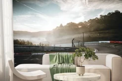 Fototapeta: Tor wyścigowy o wschodzie słońca