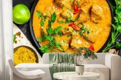 Fototapeta: Tradycyjne curry i składniki