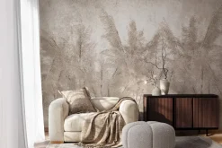 Fototapeta: Trawy ozdobne w odcieniach beżu elegancki motyw inspirowany naturą