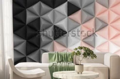 Fototapeta: Trójkąty w różnych kolorach 3d