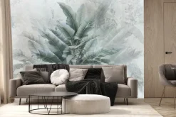 Fototapeta: Tropikalne drzewo bananowiec zielone liście