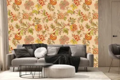 Fototapeta: Tropikalne kwiaty z roślinnością