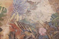 Fototapeta: Tropikalne liście i kwiaty w jesiennych barwach