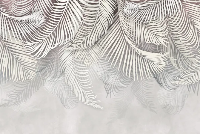 Fototapeta: Tropikalne liście palmy