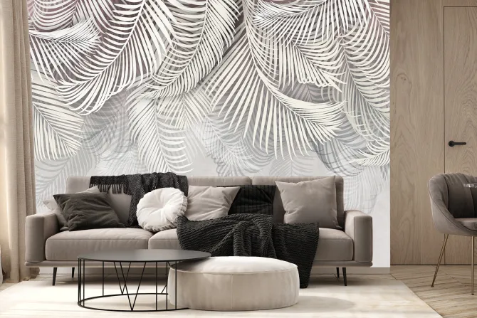 Fototapeta: Tropikalne liście palmy