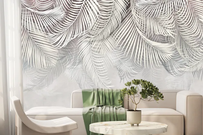 Fototapeta: Tropikalne liście palmy