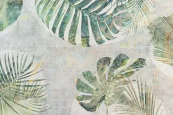 Fototapeta: Tropikalne liście na tle w stylu grunge