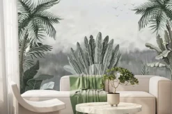 Fototapeta: Tropikalne palmy i bananowce