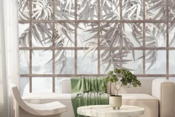 Fototapeta: Tropikalne rośliny gałęzie botaniczny wzór