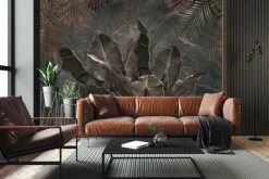 Fototapeta: Tropikalne rośliny liście palmy i bananowca