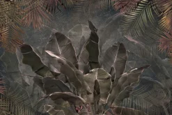 Fototapeta: Tropikalne rośliny liście palmy i bananowca