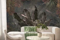 Fototapeta: Tropikalne rośliny liście palmy i bananowca