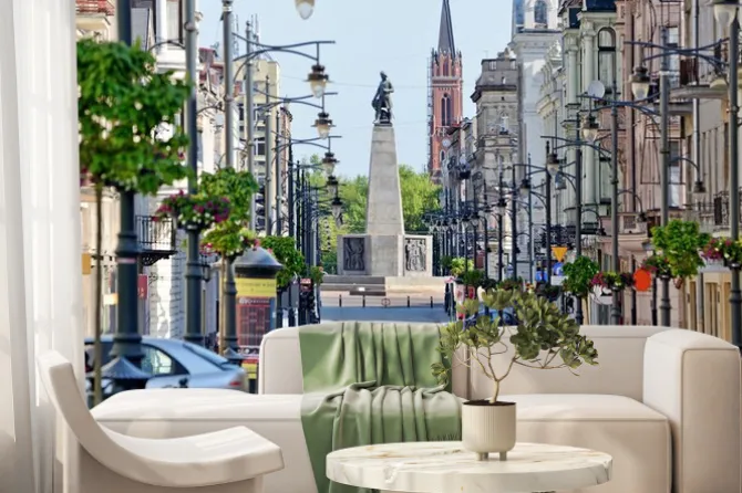 Fototapeta: Ulica piotrkowska w łodzi