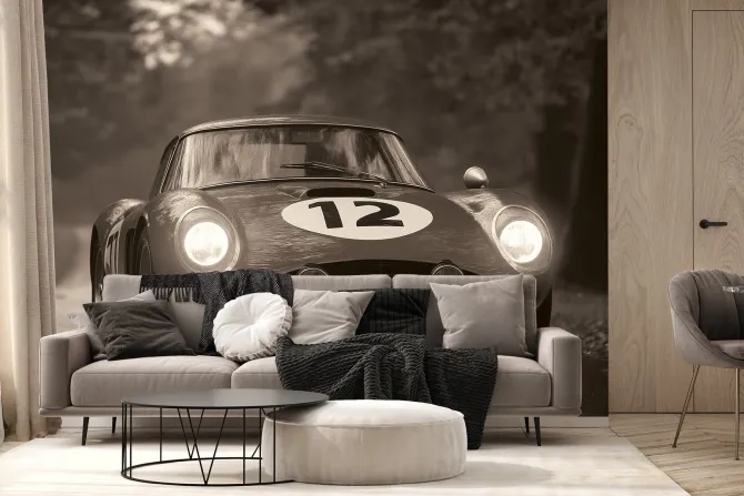 Fototapeta: Uliczne zawody vintage samochodów