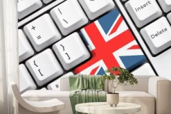 Fototapeta: Union jack przycisk