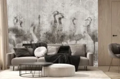 Fototapeta: Żurawie i geometryczne kształty