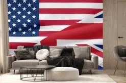 Fototapeta: Us - uk - flagge
